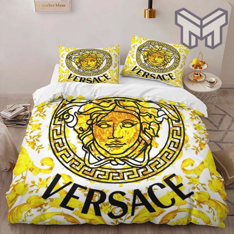 Versace Gold Limited Edition Luxury Brand High-End Bedding Set Home Decor