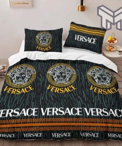 Versace Hot Luxury Brand Logo High-End Bedding Set LV Home Decor