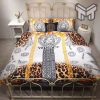 Versace Logo Leopard Luxury Brand Bedding Set Bedspread Duvet Cover Set Home Decor