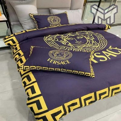 Versace Logo Luxury Brand Bedding Set Home Decor