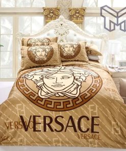 Versace Logo Luxury Brand High-End Bedding Set Home Decor