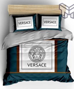 Versace Luxury Logo Fashion Brand Bedding Set Home Decor