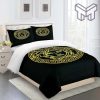 Versace Medusa Gold Luxury Brand Bedding Set Bedspread Duvet Cover Set Home Decor