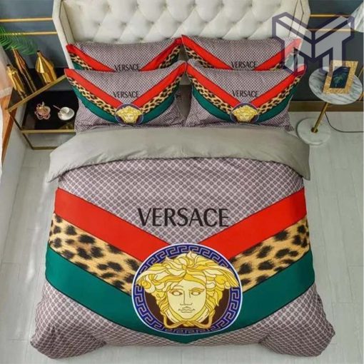 Versace Medusa Bedding Set Home Decor Luxury Brand High-End