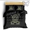 Versace Medusa Pattern Black Luxury Brand Premium Bedding Set Duvet Cover Home Decor