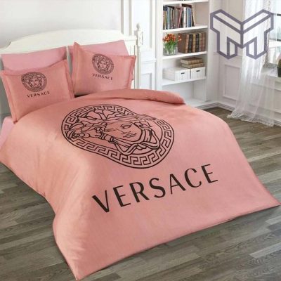 Versace Pinky Luxury Brand High-End Bedding Set Home Decor