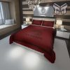 Versace Red Fashion Luxury Brand Premium Bedding Set Home Decor