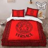 Versace Red Logo Limited Edition Luxury Brand High-End Bedding Set LV Home Decor