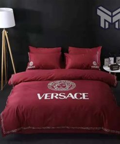Versace Red Luxury Brand Bedding Set Bedspread Duvet Cover Set Home Decor
