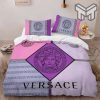 Versace Violet Limited Edition Luxury Brand High-End Bedding Set Home Decor