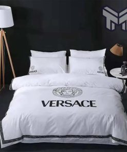 Versace White Luxury Brand Bedding Set Bedspread Duvet Cover Set Home Decor