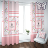 Victoria’s secret pink floral window curtains hot 2023 luxury bedroom living room home decor