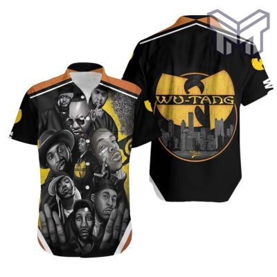 Wu Tang Clan Legend Hip Hop Rapper For Fan Hawaiian Graphic Print Short Sleeve Hawaiian Casual Shirt