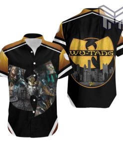 Wu Tang Clan The Chef Raekwon The Rza Ugod Legend Hip Hop Hawaiian Graphic Print Short Sleeve Hawaiian Casual Shirt