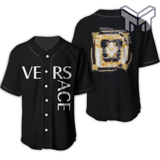 Gianni versace black baseball jersey shirt luxury clothing clothes sport for men women hot 2023