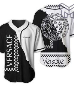 Gianni versace black white baseball jersey shirt luxury clothing clothes sport for men women hot 2023