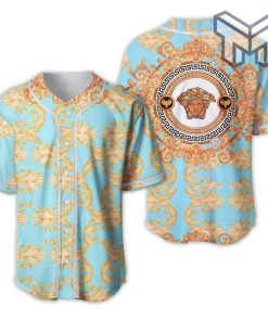 Gianni versace blue baseball jersey shirt luxury clothing clothes sport for men women hot 2023