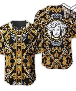 Gianni versace gold baseball jersey shirt luxury clothing clothes sport for men women hot 2023 Type01