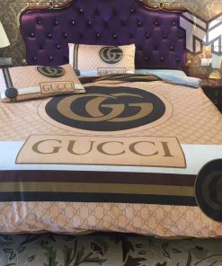 Gucci Bedding Set, Gucci Beautiful Luxury Brand Inspired 3D Bedding Sets Duvet Cover Bedlinen Bed set