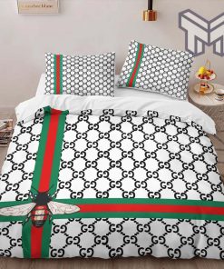 Gucci Bedding Set, Gucci Bee Limited Luxury Brand High-End Bedding Set Home Decor