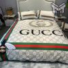 Gucci Bedding Set, Gucci Bee Luxury Brand Bedding Set Bedspread Duvet Cover Set Home Decor