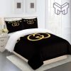 Gucci Bedding Set, Gucci Black Premium Luxury Brand Limited Fashion Bedding Set Home Decor