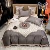 Gucci Bedding Set, Gucci Cat Grey Luxury Brand Bedding Set Bedspread Duvet Cover Set Home Decor