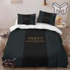 Gucci Bedding Set, Gucci Dark Snake Fashion Logo Premium Luxury Brand High-End Bedding Set LV Home Decor