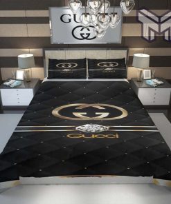 Gucci Bedding Set, Gucci Diamond Fashion Luxury Brand Bedding Set Home Decor