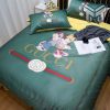 Gucci Bedding Set, Gucci Disney Mickey Couple Luxury Brand Bedding Set Home Decor