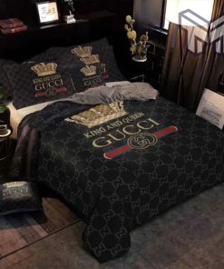 Gucci Bedding Set, Gucci King And Queen Luxury Brand High-End Bedding Set Home Decor