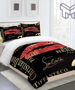 Gucci Bedding Set, Gucci Louis Vuitton Chanel Versace Premium Luxury Brand Fashion Limited Bedding Set Home Decor