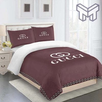 Gucci Bedding Set, Gucci Luxury Brand Limited Premium Fashion Bedding Set Home Decor