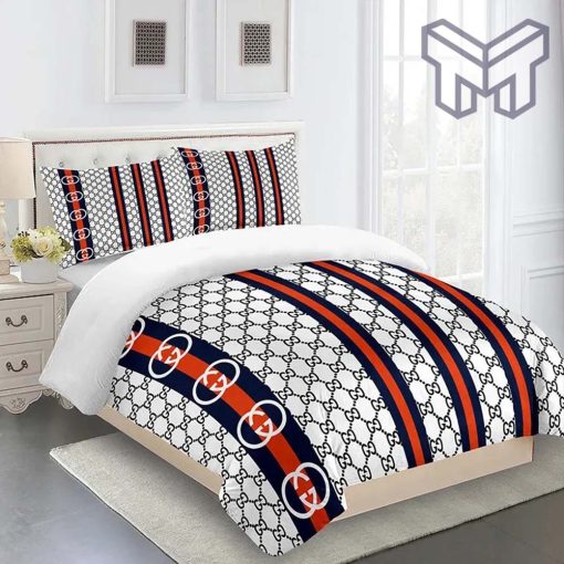 Gucci Bedding Set, Gucci Luxury Brand Premium Fashion Limited Bedding Set Home Decor