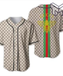 Gucci bee baseball jersey shirt luxury clothing clothes sport for men women hot 2023