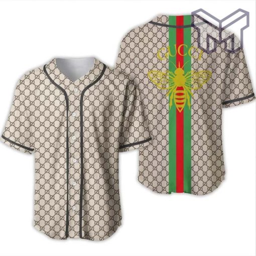 Gucci bee baseball jersey shirt luxury clothing clothes sport for men women hot 2023