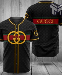 Gucci black baseball jersey shirt luxury clothing clothes sport for men women hot 2023 Type02