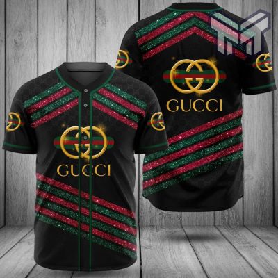 Gucci black baseball jersey shirt luxury clothing clothes sport for men women hot 2023 Type05