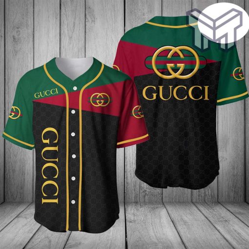 Gucci black baseball jersey shirt luxury clothing clothes sport for men women hot 2023 #baseball#jersey#love#outfit#clothing