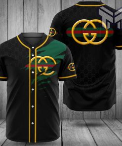 Gucci black baseball jersey shirt luxury clothing clothes sport outfit for men women hot 2023 Type01