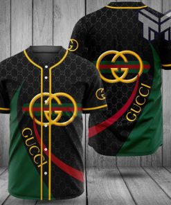 Gucci black green baseball jersey shirt luxury clothing clothes sport for men women hot 2023