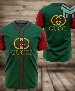 Gucci green baseball jersey shirt luxury clothing clothes sport for men women hot 2023