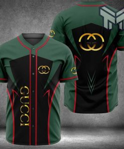 Gucci green baseball jersey shirt luxury clothing clothes sport for men women hot 2023 Type01