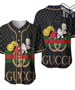 Gucci mickey mouse baseball jersey shirt luxury clothing clothes sport for men women hot 2023 Type01