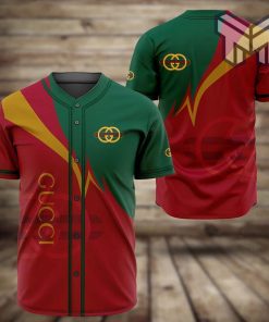 Gucci red baseball jersey shirt luxury clothing clothes sport for men women hot 2023