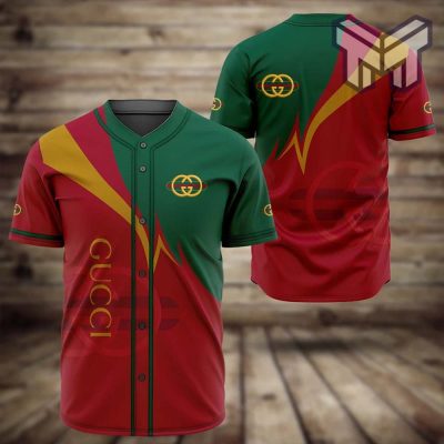 Gucci red baseball jersey shirt luxury clothing clothes sport for men women hot 2023