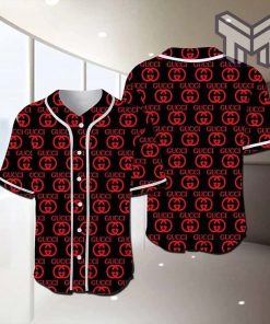 Gucci red baseball jersey shirt luxury lv clothing clothes sport for men women hot 2023