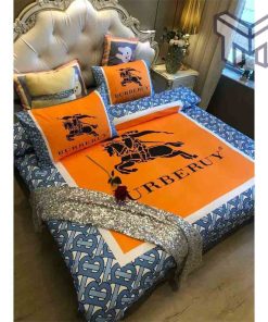 burberry-bedding-sets-burberry-orange-logo-bedding-set-quilt-sets-duvet-cover-luxury-brand-bedding-decor-bedroom-sets