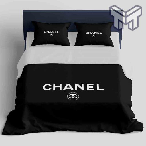 chanel-bedding-sets-chanel-black-classic-fashion-luxury-brand-bedding-set-home-decor