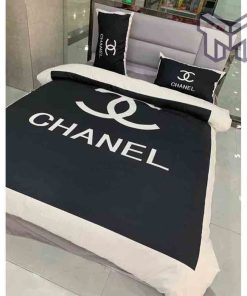 chanel-bedding-sets-chanel-black-luxury-brand-bedding-set-home-decor